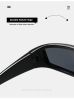 Steampunk Y2K Silver Mirror Sport Sunglasses