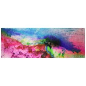 Suede & Natural Rubber Travel Yoga Mat – Ultra Grip, Eco Friendly, Lightweight for On the Go Practice (Material: Microfiber, Natural Fiber, Color: Surreal)