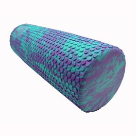 Taffy Honey Comb EVA Foam Roller – Deep Tissue Massage Roller for Muscle Recovery & Mobility Training – Green-Black (Material: EVA Foam, Color: purple-turquoise)