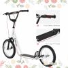 Toddler Kick Scooter –  Adjustable Handlebar, Dual Brakes & Inflatable Wheels