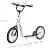 Toddler Kick Scooter –  Adjustable Handlebar, Dual Brakes & Inflatable Wheels