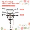 Toddler Kick Scooter –  Adjustable Handlebar, Dual Brakes & Inflatable Wheels