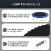 12' Trampoline Mat for 5.5" Springs-Black