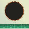 12' Trampoline Mat for 5.5" Springs-Orange