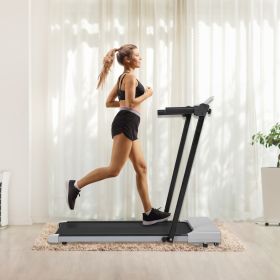 Home Walking & Running Machine with LED Screen (Option: Grey)