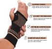 Copper Wrist Compression Sleeves (3 Size Options)