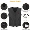 USB Heated Vest with 5 Heating Zones | 3 Temp Settings