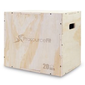 3-in-1 Wood Plyometric Jump Box (Option: 24/20/16)
