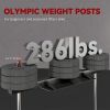 Vertical Leg Press Machine Adjustable Positions Red