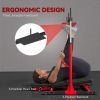 Vertical Leg Press Machine Adjustable Positions Red