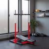 Vertical Leg Press Machine Adjustable Positions Red