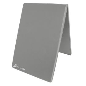 Bi-Fold Folding Exercise Mat 6ft x 2ft (Option: Gray)