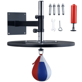 Wall Mount Speed Bag Platform | Height Adjustable (Option: Black, Red, Blue, White-250x250x460 mm)