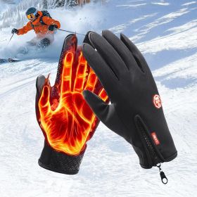 Thermal Waterproof Winter Gloves | Anti-Slip Touchscreen (Option: M)