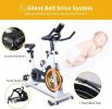 Silent Magnetic Indoor Stationary Bike with Belt Drive & LCD