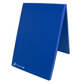 Bi-Fold Folding Exercise Mat 6ft x 2ft (Option: Blue)