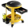 Heavy-Duty Mechanic Rolling Stool | Workshop Creeper Seat Yellow