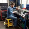 Heavy-Duty Mechanic Rolling Stool | Workshop Creeper Seat Yellow