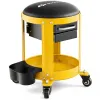 Heavy-Duty Mechanic Rolling Stool | Workshop Creeper Seat Yellow