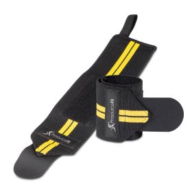 Weight Lifting Wrist Wrap with Loop (Option: wrl-yellow)