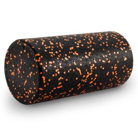 High Density Speckled Foam Roller Black/Orange (Option: 12x16-in)